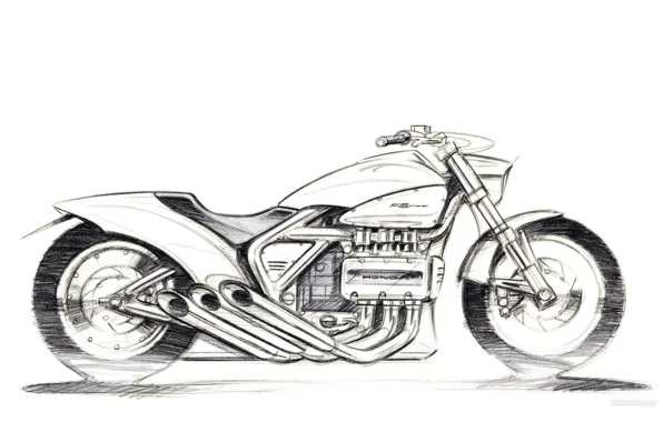 Мотоциклы, мото, Honda, moto, motorcycle, motorbike, Rune 2004, Rune