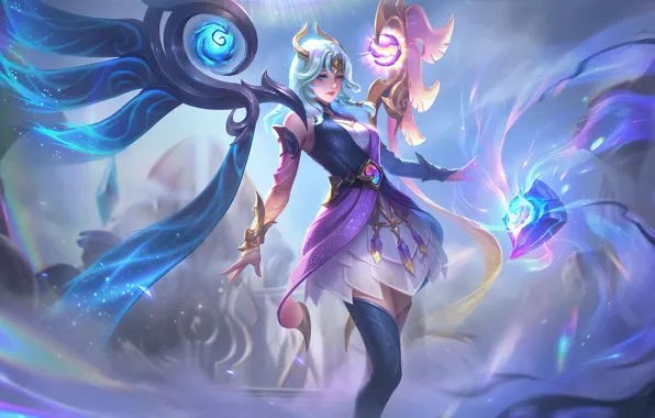Девушка, магия, фэнтези, Mobile Legends: Bang Bang!, Lunox
