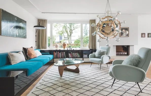 Комната, интерьер, камин, гостиная, Zurich