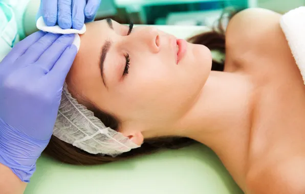 Woman, beauty salon, rejuvenation techniques