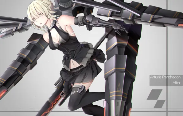 Mecha, weapon, anime, pretty, warrior, manga, oppai, bishojo