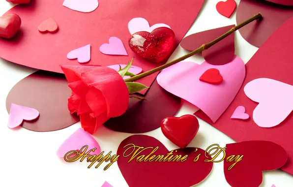 Картинка фото, Цветы, Сердце, Розы, Праздник, День святого Валентина