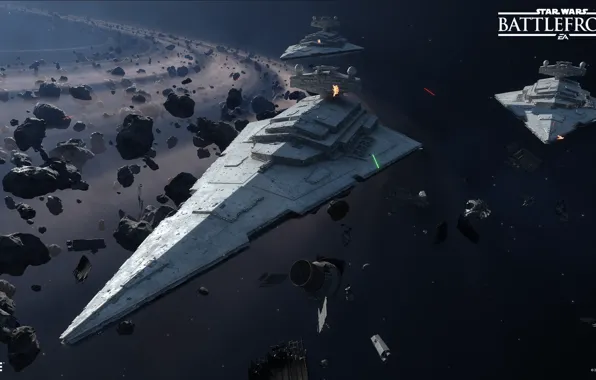 Космос, астероиды, Star Wars Battlefront