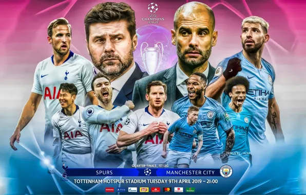 Картинка футбол, Лига Чемпионов, УЕФА, 2019, четвертьфинал