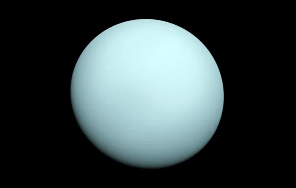 Картинка планета, Уран, 1986 год, Вояджер-2