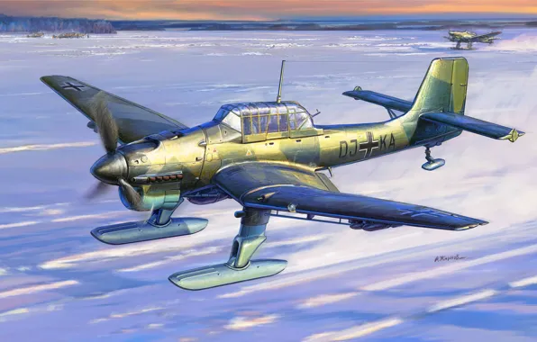 Германия, штурмовик, вермахт, люфтваффе, Андрей Жирнов, Junkers Ju 87В-2/U4, пикирующий бомбардировщи