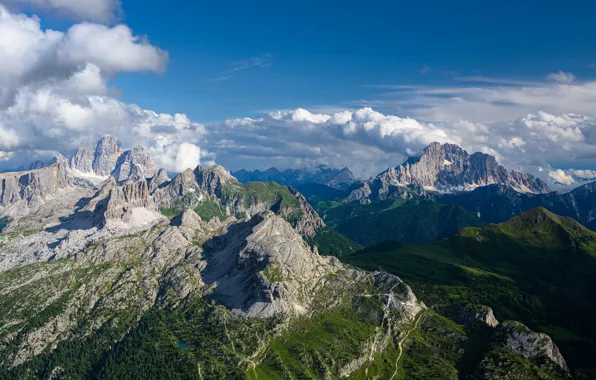 Картинка пейзаж, горы, природа, панорама