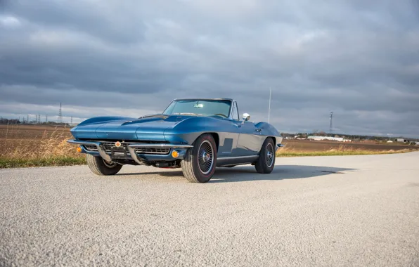 Картинка Corvette, Chevrolet, retro, 1967 Chevrolet Corvette Sting Ray