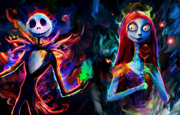 Halloween, Disney, Holiday, The Nightmare Before Christmas, Jack, Look, Sally, Festive