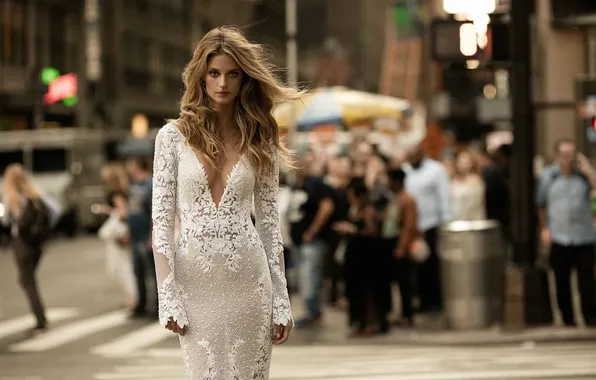 Картинка girl, dress, beautiful, model, sweet, long-haired, Kate Bock