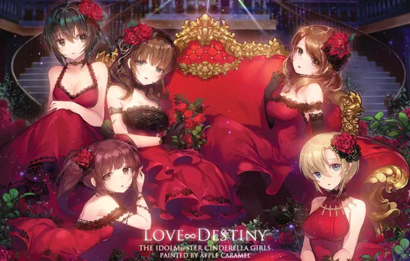 Девушки, аниме, арт, Idolm@ster