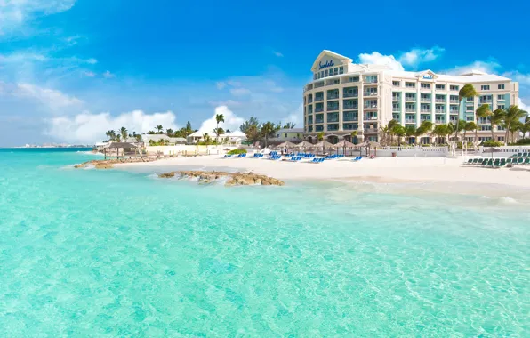 Море, вода, отдых, отель, Багамы, Sandals Royal Bahamian