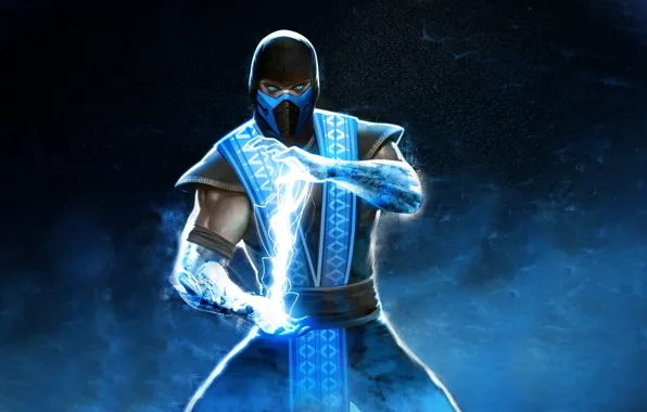 Картинка холод, ниндзя, Mortal Kombat, Sub-Zero, Саб-Зиро