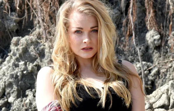 Картинка лицо, блондинка, взгляд модель
