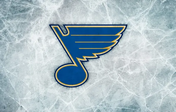 Крыло, эмблема, нота, NHL, НХЛ, St. Louis Blues, Сент-Луис Блюз, хоккейный клуб