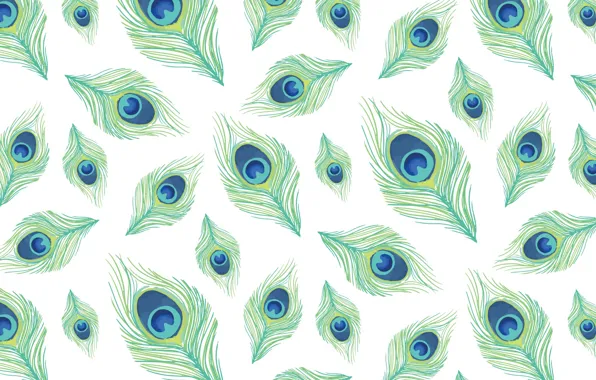 Белый, синий, зеленый, фон, текстура, design, pattern, feather