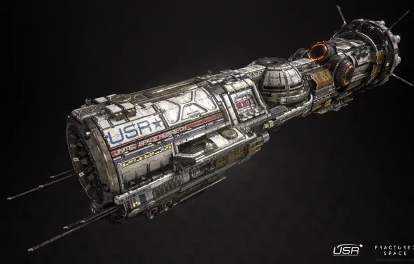 Космос, транспорт, корабль, Fractured Space, USR Endeavor