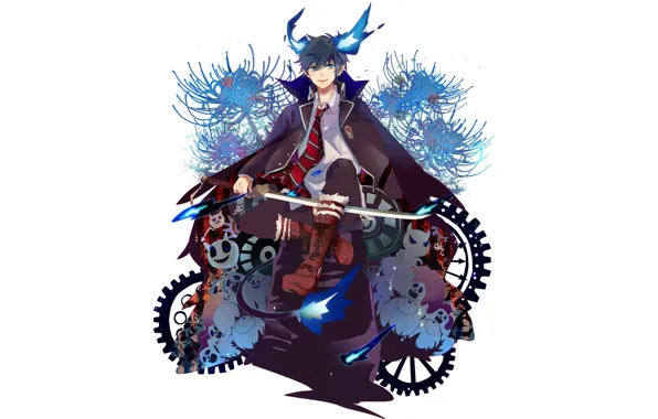 Ao no Exorcist, Рин, Окумура Рин, Синий Экзорцист