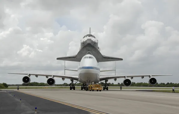 Шаттл, аэродром, Боинг, 747 Shuttle Carrier Aircraft (SCA)