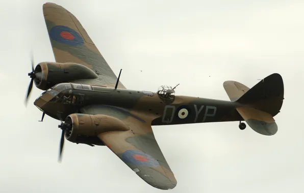 Картинка бомбардировщик, британский, скоростной, лёгкий, Bristol Blenheim, Бристоль Бленхейм
