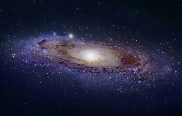 Картинка Звезды, Планеты, Andromeda, Андромеда, Галактика Андромеда, Nebula Clean