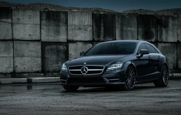 Car, Mercedes-Benz, black, CLS550
