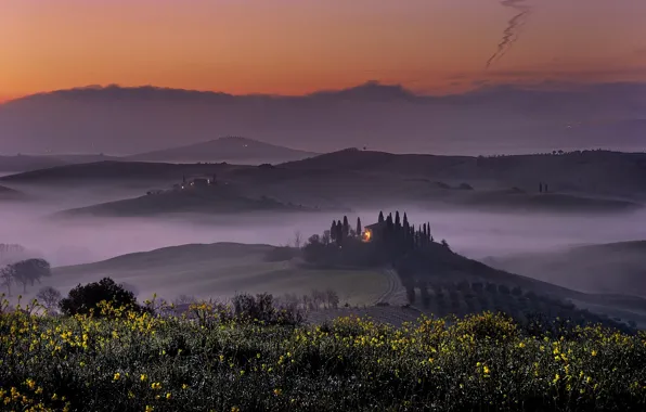 Italy, Tuscany, San Quirico d'Orcia