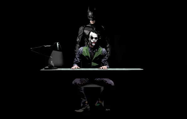 Картинка The Dark Knight, Batman, Темный рыцарь, Joker