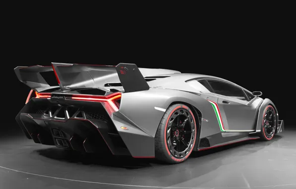 Lamborghini, мощь, суперкар, эксклюзив, задок, ламборгини, 2013, Veneno