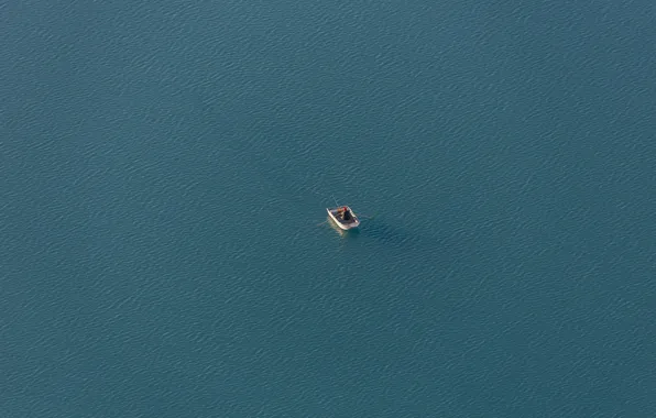 Картинка lake, boat, fisherman