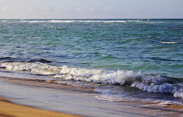 Песок, океан, прибой, Доминикана, доминиканская республика