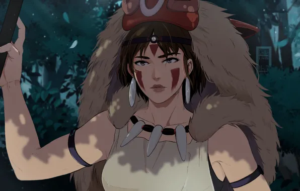 Девушка, Принцесса Мононоке, Mononoke Hime
