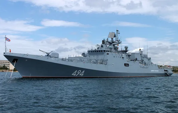 Подсветка, парад, фрегат, иллюминация, адмирал григорович