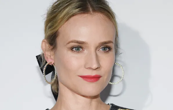 Взгляд, девушка, лицо, портрет, актриса, блондинка, Diane Kruger, Дайан Крюгер