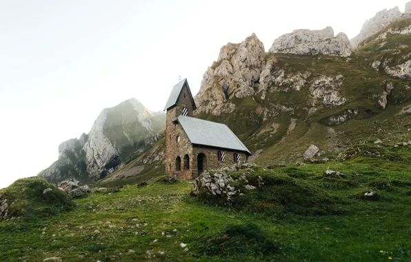 Switzerland, church, Rural life