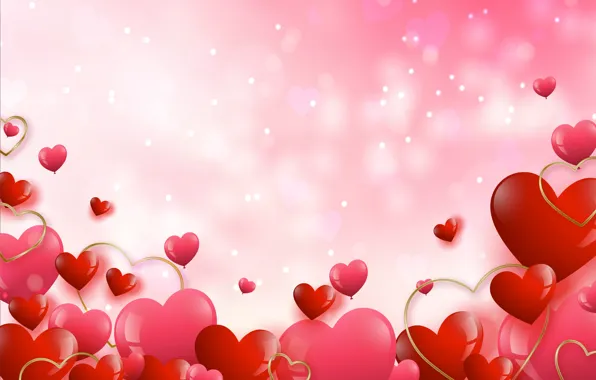 Любовь, романтика, сердце, сердечки, red, love, happy, romantic
