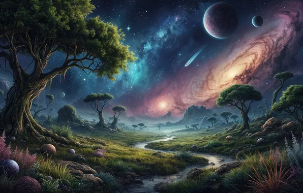 Картинка space, nature, fantastic