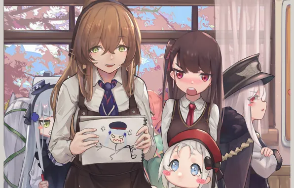 HK416, Springfield, MP5, M1903, Girls Frontline, Carcano 1891, Kar98k, WA2000