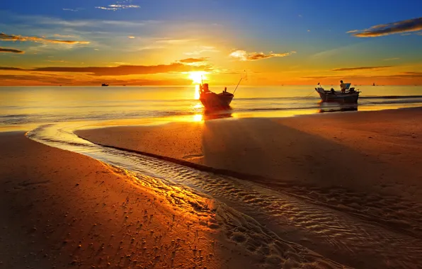 Thailand, Sunset, dreamstime, Hua-Hin beach