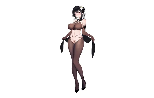 Girl, sexy, blouse, legs, pussy, boobs, anime, beautiful