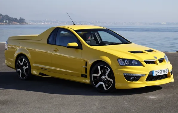 Картинка желтый, пикап, Vauxhall, VXR8, воксхол, Maloo, малоо, классная тачка