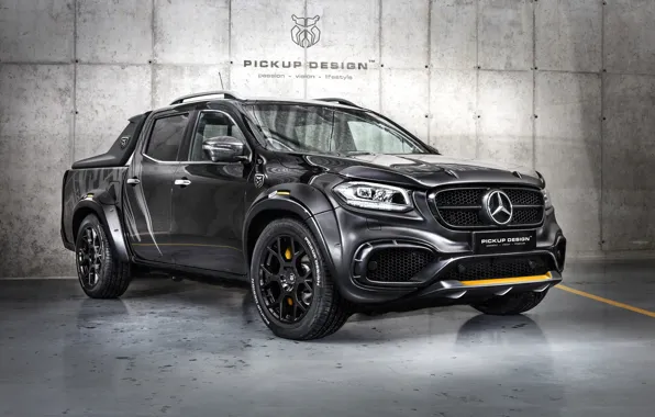 Mercedes-Benz, Front, Black, Pickup, X-Class, Carlex Design, Carlex, Mercedes-Benz X-Klasse