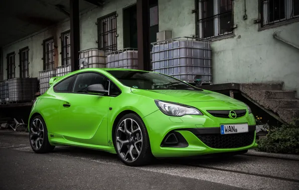 Opel, Green, Astra, Opc