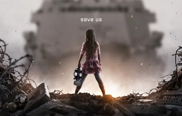 Girl, dress, survivor, ship, cute, battleship, end of the world, kuwaii