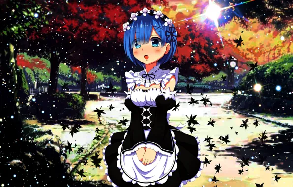 Anime, blue hair, Re: Zero Kara Hajimeru Isekai Seikatsu, Rem (Re: Zero