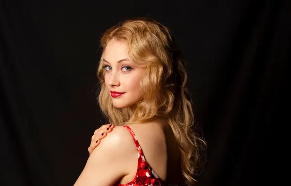 Картинка девушка, волосы, блондинка, Sarah Gadon