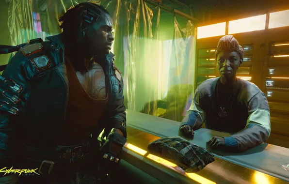 Мужик, пакет, парень, Cyberpunk 2077, Киберпанк, Киберпанк 2077