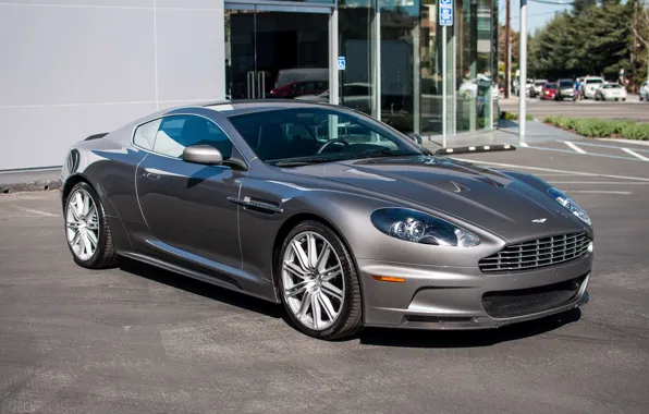 Картинка aston martin, grey, dbs, san francisco