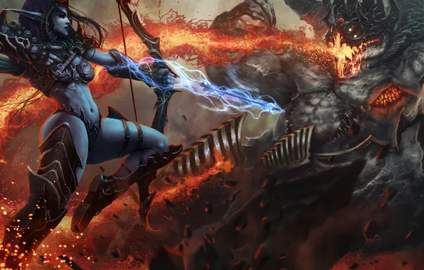Попа, ноги, тело, demon, задница, diablo, warcraft, hots