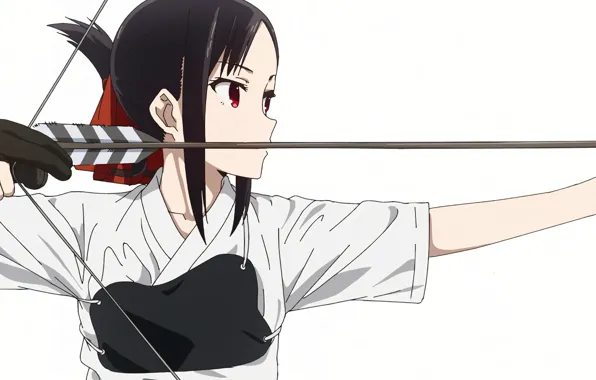 Девушка, лук, стрела, Госпожа Кагуя: В Любви Как На Войне, Kaguya Shinomiya